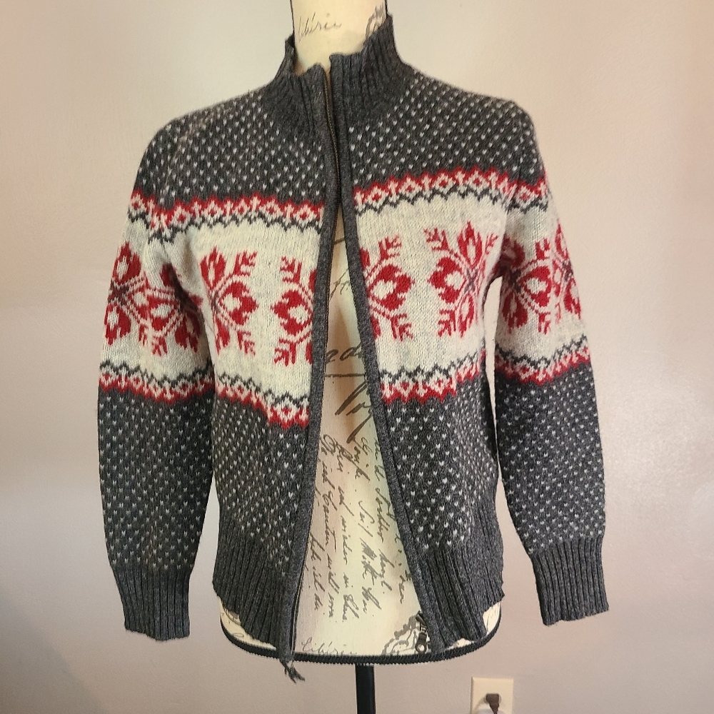 SKYR Wool Zip Cardigan sz S Vintage